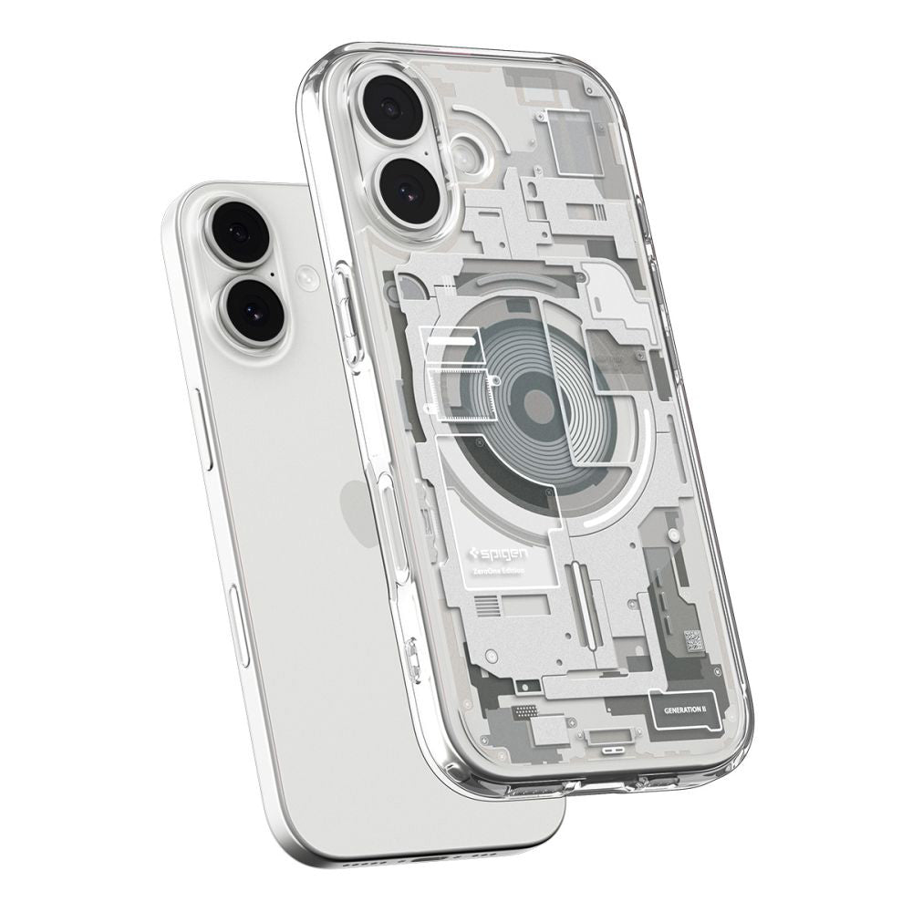 Husa de protectie Spigen Ultra Hybrid Zero One MagSafe (ACS10386) compatibil cu iPhone 17, Titanium Natural