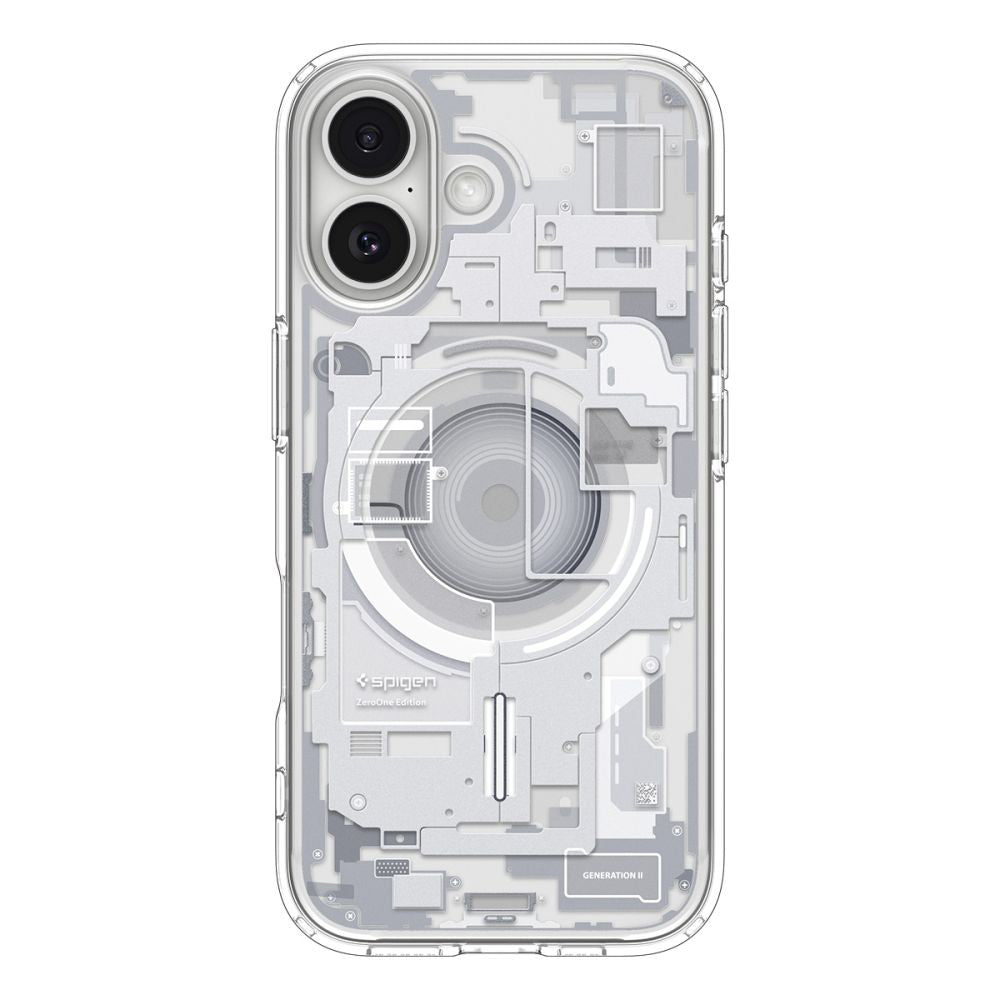 Husa de protectie Spigen Ultra Hybrid Zero One MagSafe (ACS10385) compatibil cu iPhone 17, Alb