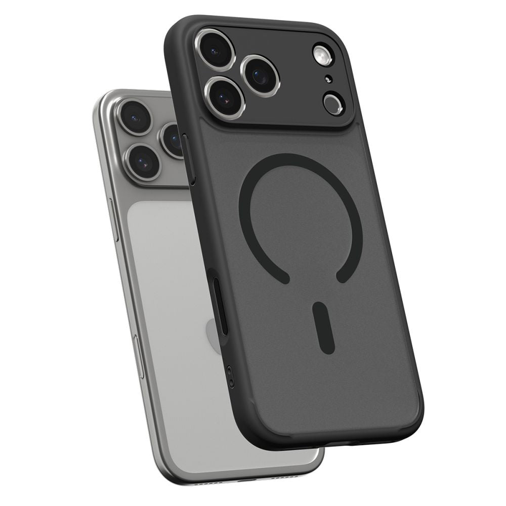 Husa de protectie Spigen Ultra Hybrid MagSafe (ACS10349) compatibil cu iPhone 17 Pro, Frost Black