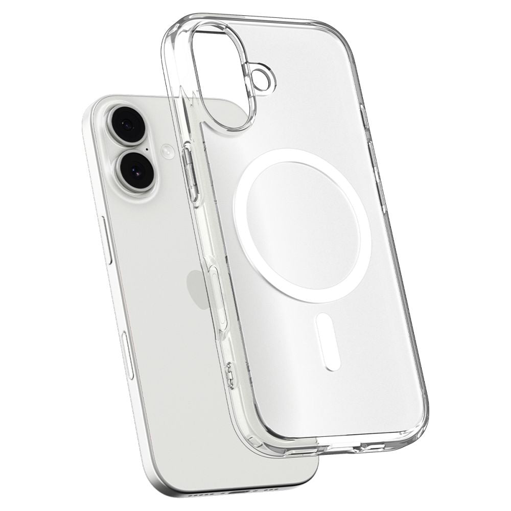 Husa de protectie Spigen Ultra Hybrid MagSafe (ACS10384) compatibil cu iPhone 17, Frost White