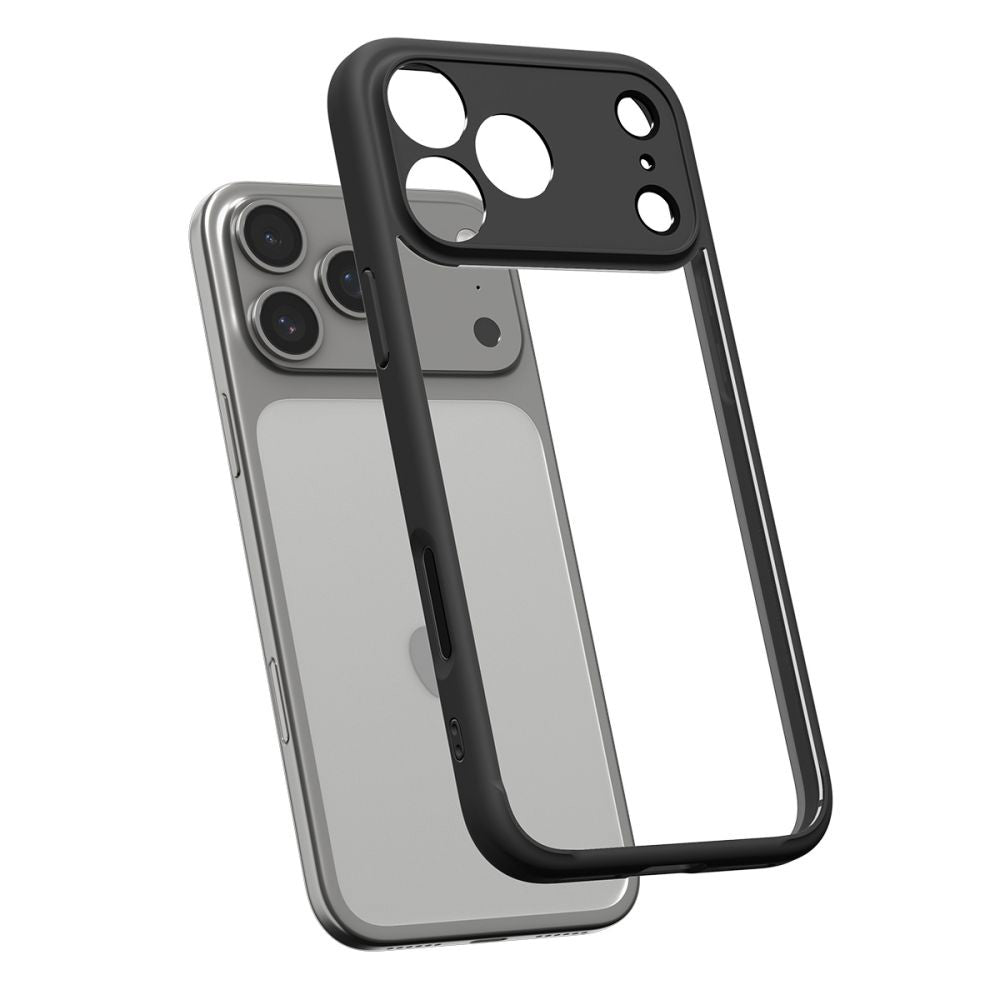 Husa de protectie Spigen Ultra Hybrid (ACS10279) compatibil cu iPhone 17 Pro Max, Negru Mat