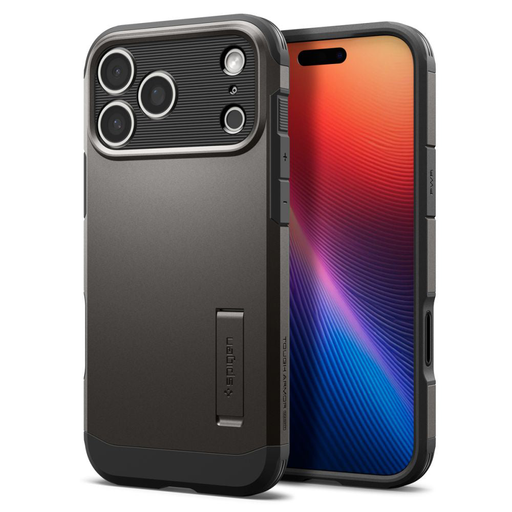 Husa de protectie Spigen Tough Armor "T" MagSafe (ACS10298) compatibil cu iPhone 17 Pro Max, Gunmetal