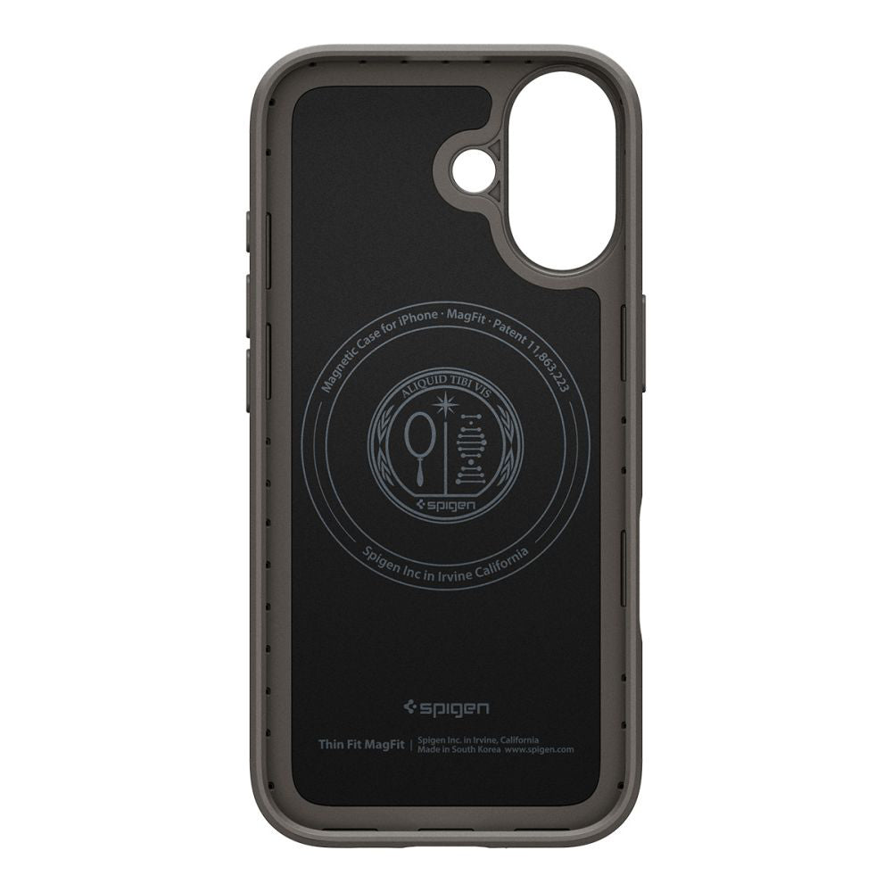 Husa de protectie Spigen Thin Fit MagSafe (ACS10375) compatibil cu iPhone 17, Gunmetal