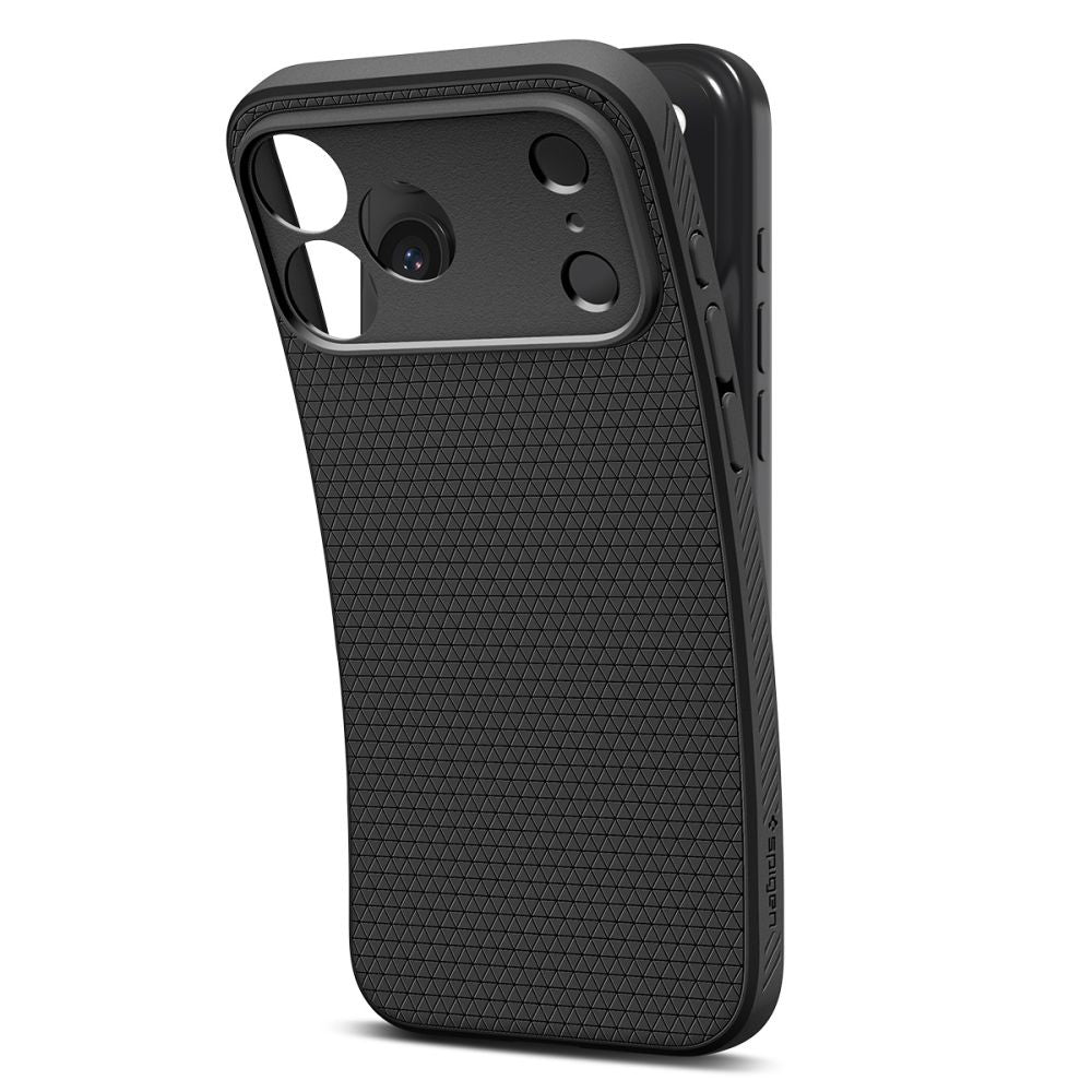 Husa de protectie Spigen Liquid Air (ACS10265) compatibil cu iPhone 17 Pro Max, Negru Mat