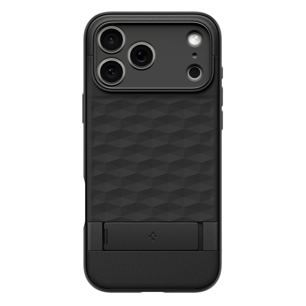 Husa de protectie Spigen Caseology Parallax "S" MagSafe (ACS09911) compatibil cu iPhone 17 Pro Max, Negru Mat