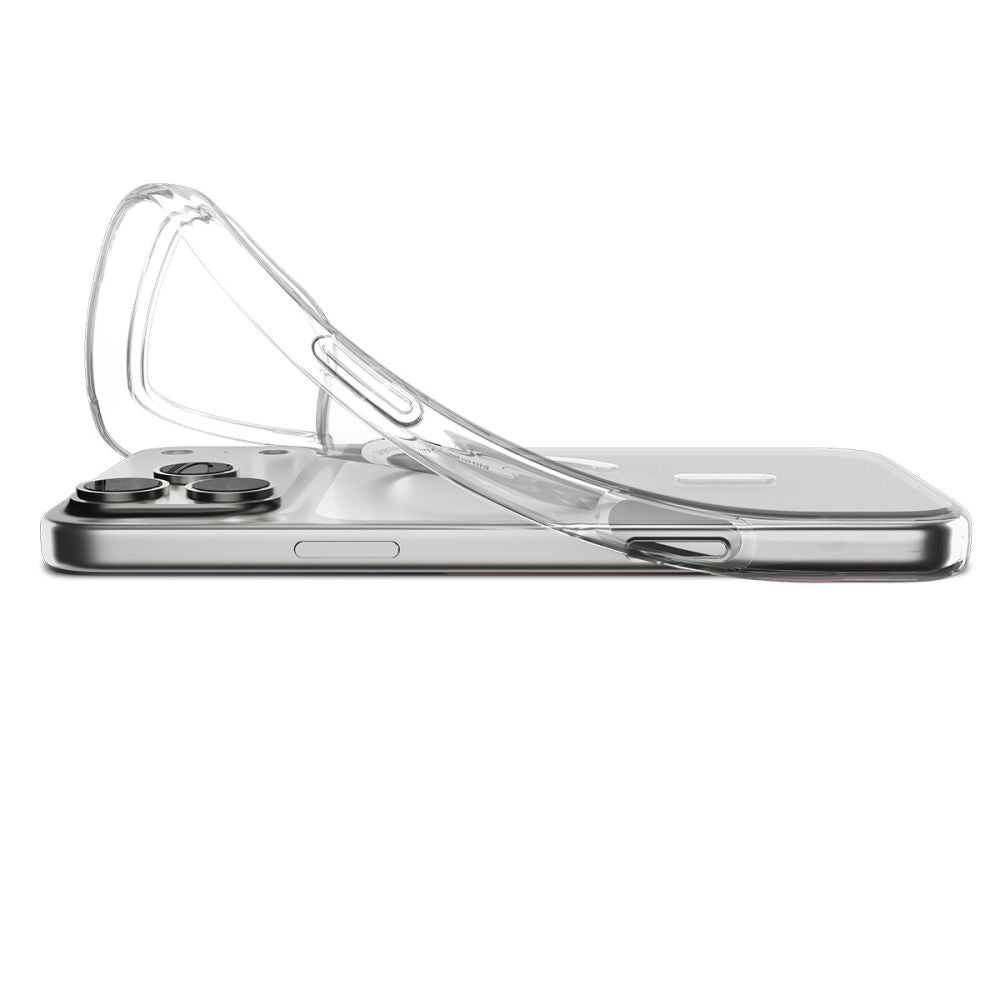 Husa de protectie Spigen Liquid Crystal MagSafe (ACS10396) compatibil cu iPhone 17 Pro, Transparent / White