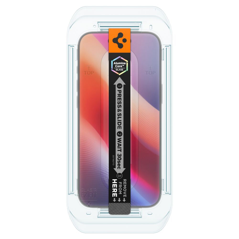Folie de protectie Spigen (set de 2) Glas.tR EZ-FIT (AGL09861) compatibil cu iPhone 17 Air, Transparent