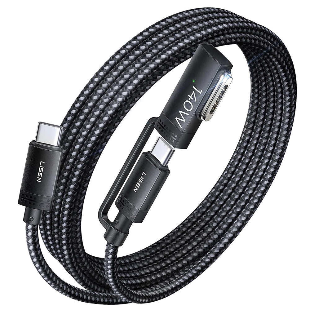 Cablu Lisen (YL0124070021), USB-C, 140W, 6.6ft, Gri