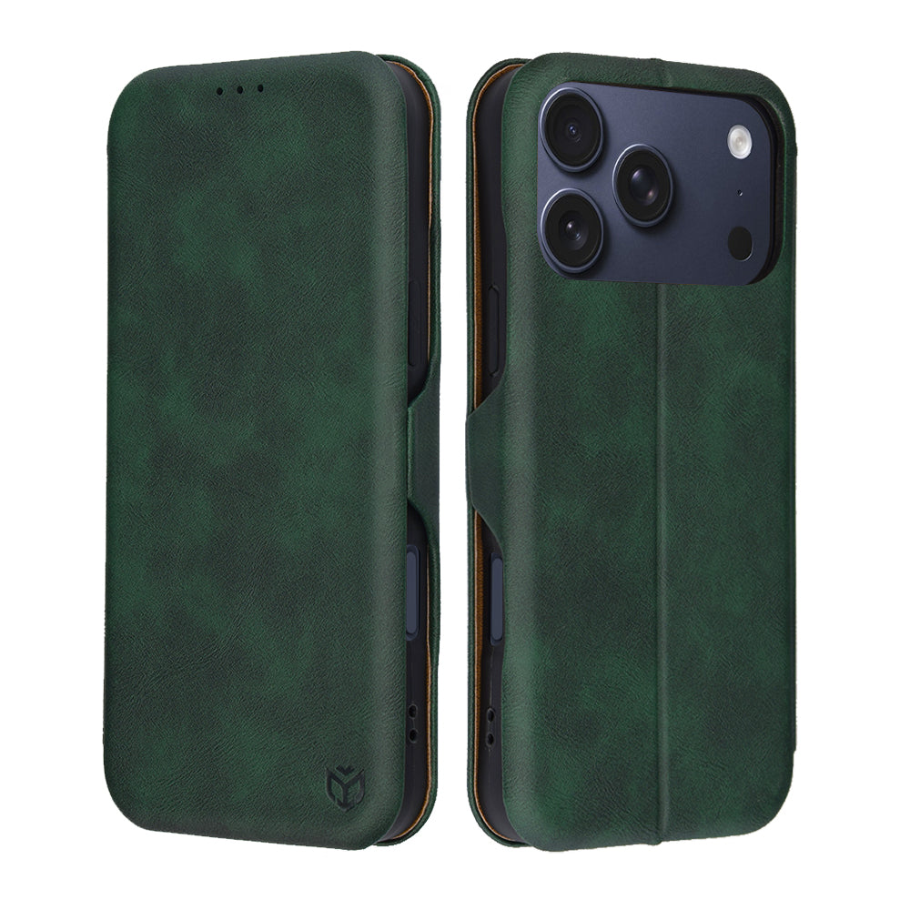 Husa de protectie Techsuit Safe Wallet Plus compatibil cu iPhone 17 Pro, Verde