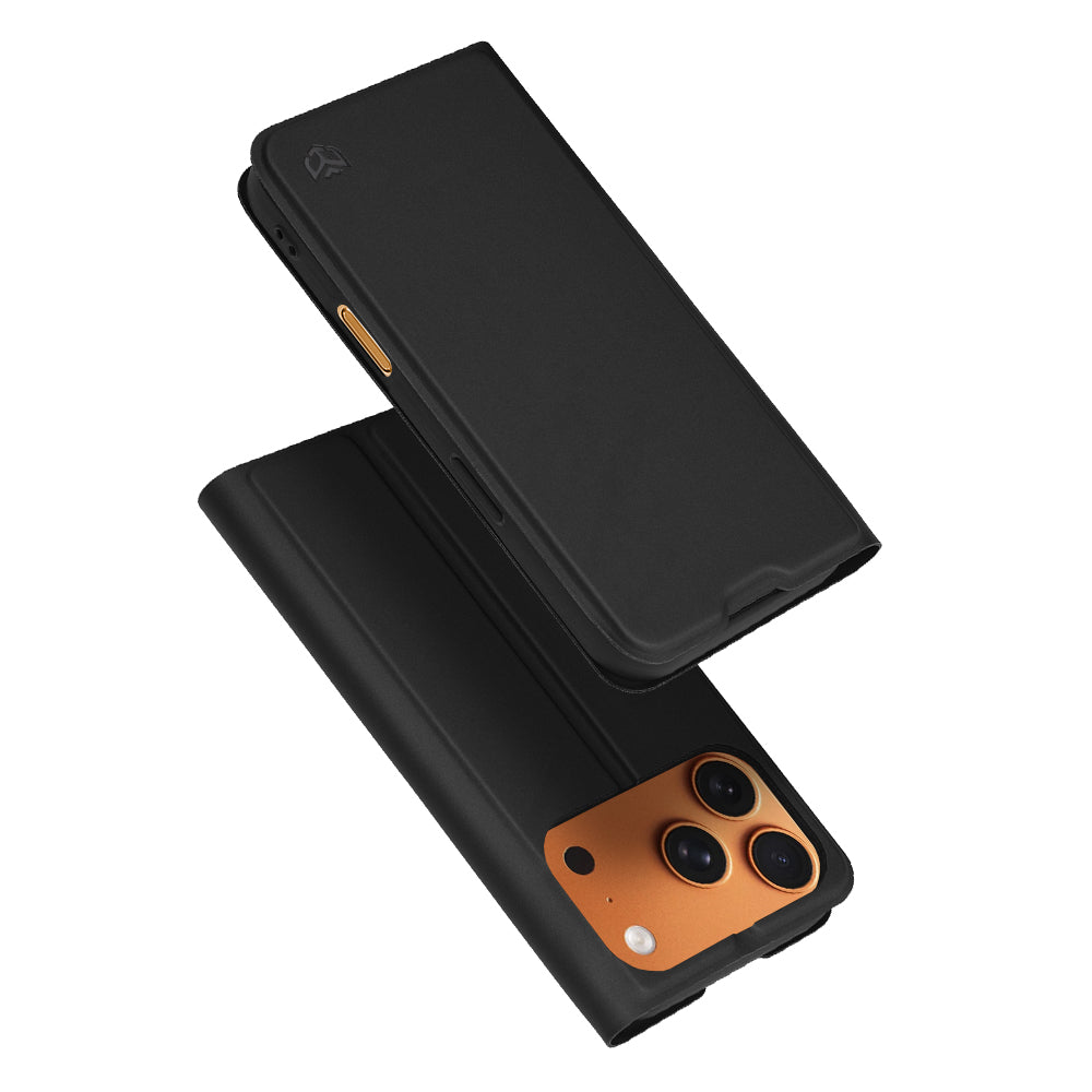 Husa de protectie Techsuit Magskin Book compatibil cu iPhone 17 Pro Max, Negru