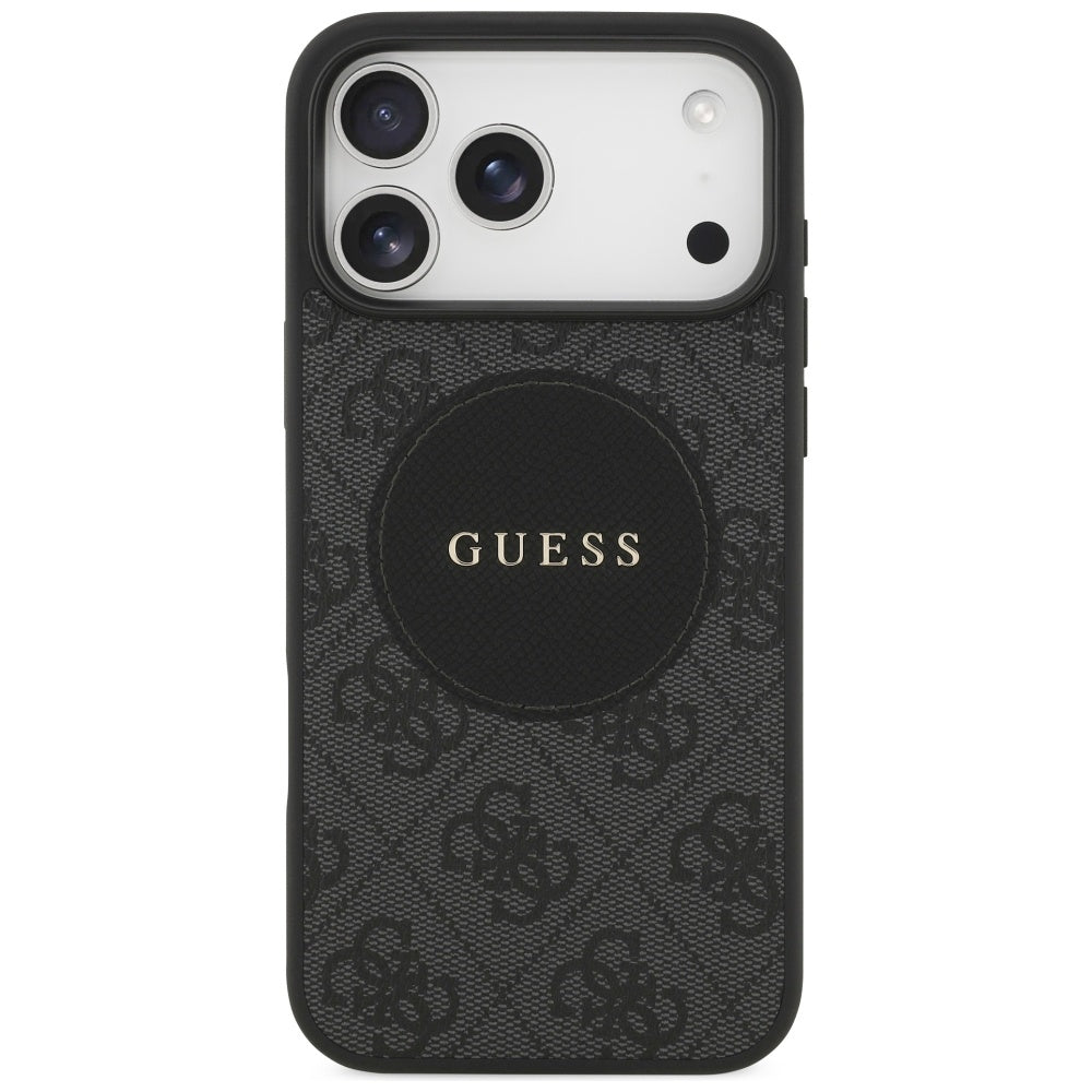 Husa de protectie Guess 4G Circle Classic Logo MagSafe (GUHMP17LP4PGRSGK) compatibil cu iPhone 17 Pro, Negru