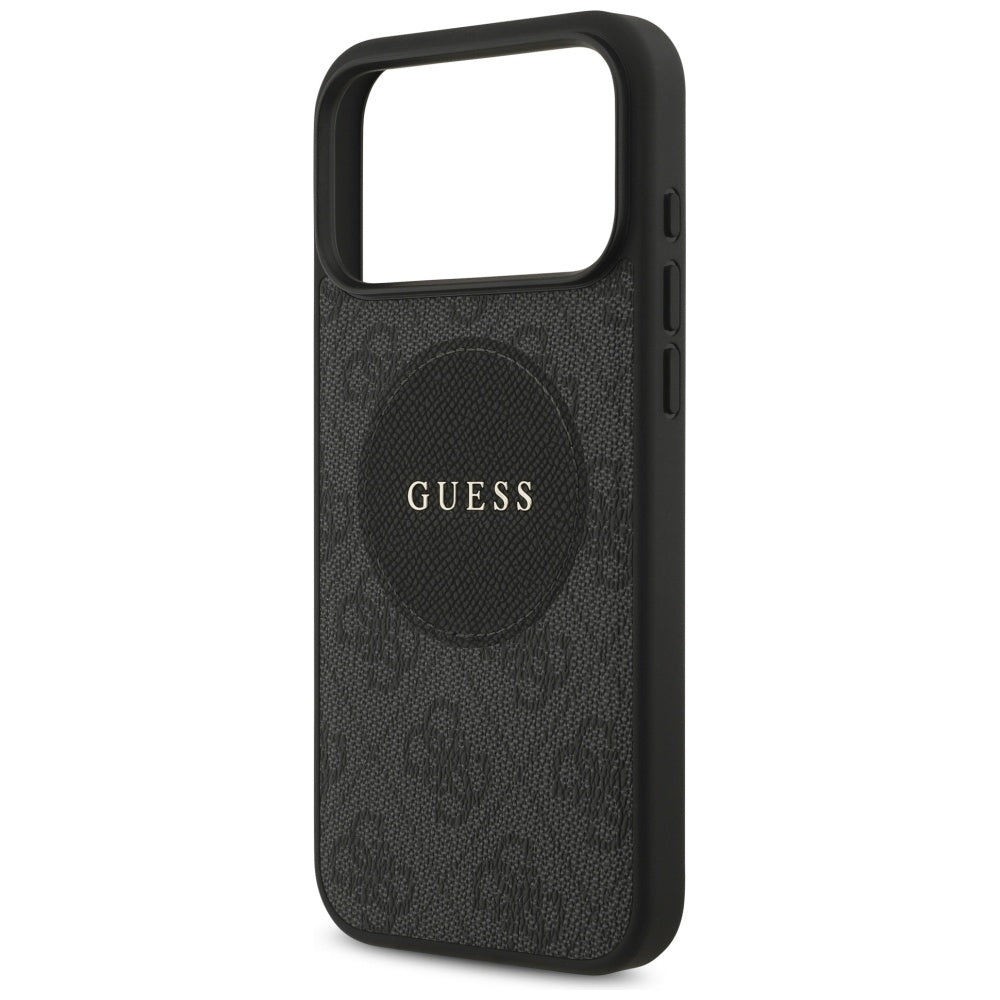 Husa de protectie Guess 4G Circle Classic Logo MagSafe (GUHMP17LP4PGRSGK) compatibil cu iPhone 17 Pro, Negru