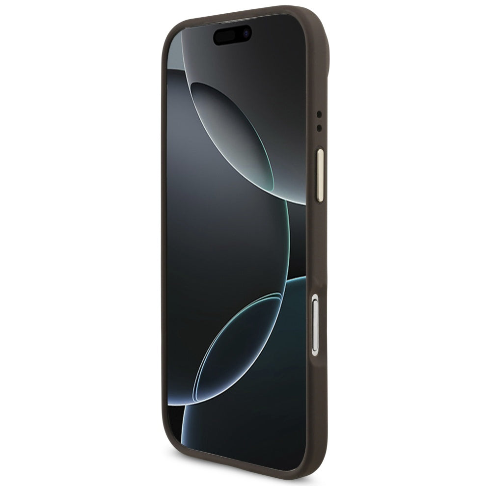 Husa de protectie Guess Hardcase Big 4G Classic Logo (GUHCP17M4GMGCBR) compatibil cu iPhone 17 Air, Maro