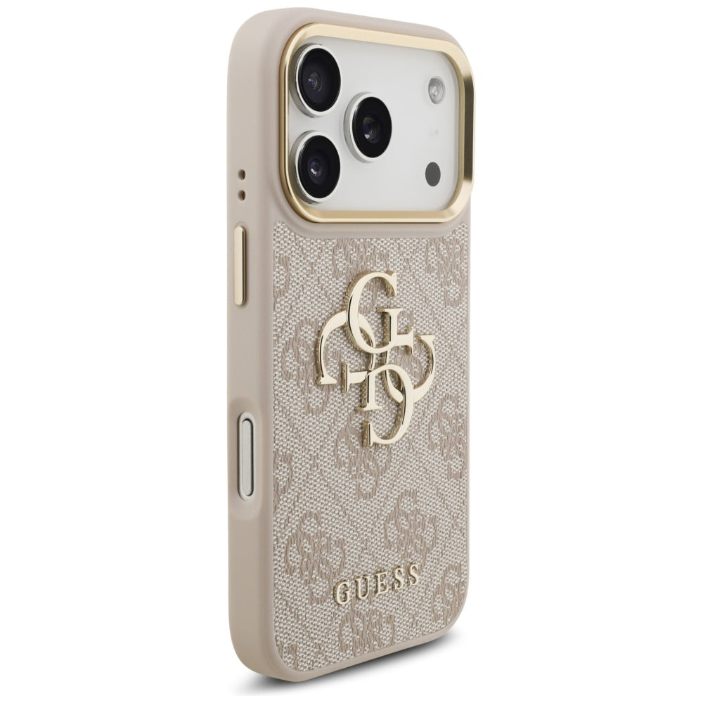 Husa de protectie Guess Hardcase Big 4G compatibil cu iPhone 17 Pro, Roz
