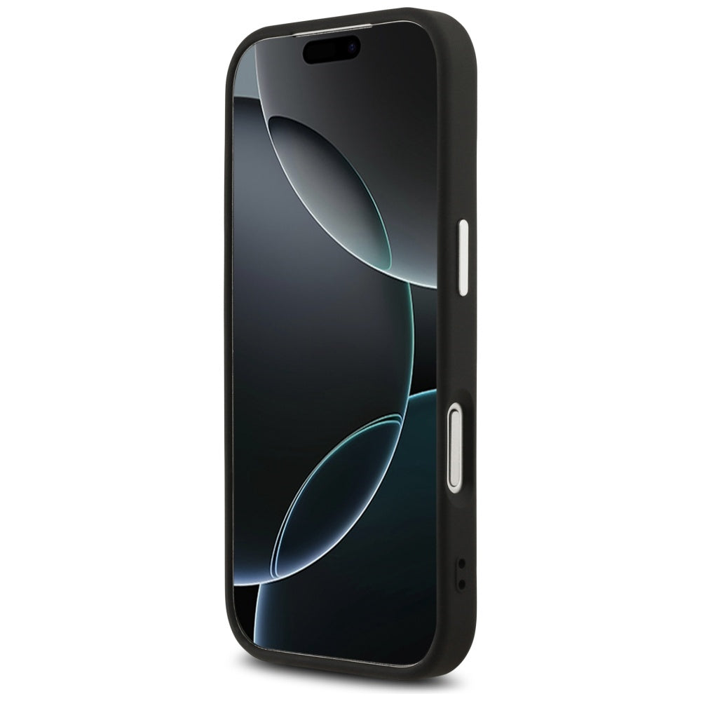 Husa de protectie Guess Glitter Series compatibil cu iPhone 17 Pro, Negru