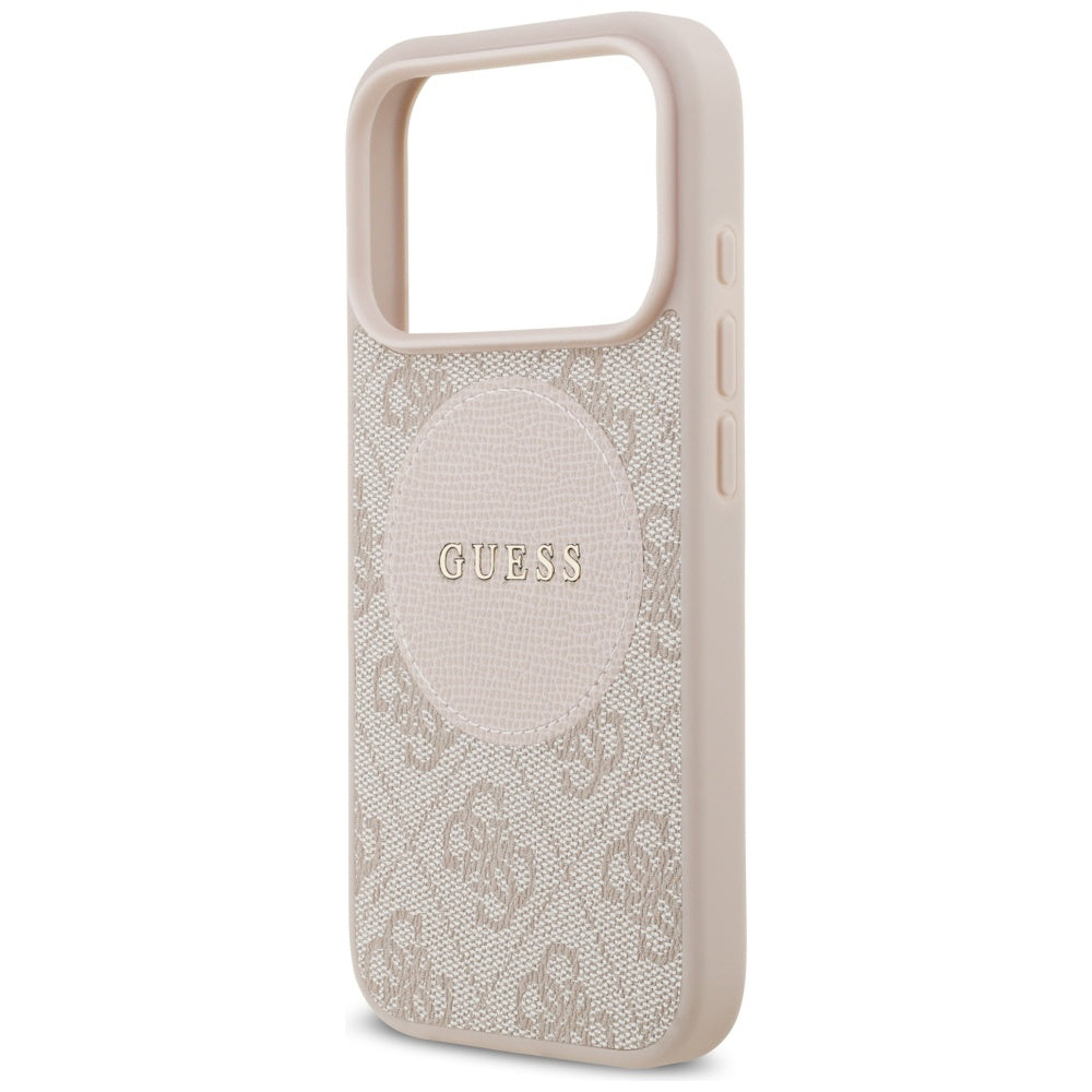Husa de protectie Guess 4G Circle Classic Logo MagSafe (GUHMP17LP4PGRSGP) compatibil cu iPhone 17 Pro, Roz