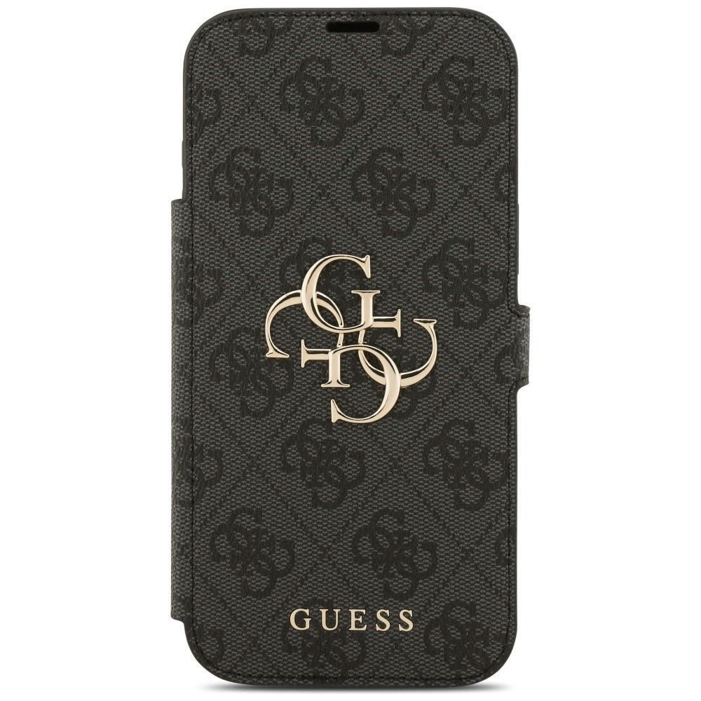 Husa de protectie Guess Book 4G Metal Logo compatibil cu iPhone 17 Pro Max, Negru