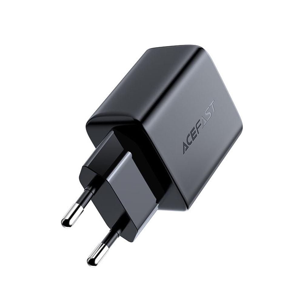 Incarcator Acefast (A1), Fast Charging, Type-C, PD20W, QC 3.0, 5V/2.4A, Smart Chip, V0 Fire Protection, Negru