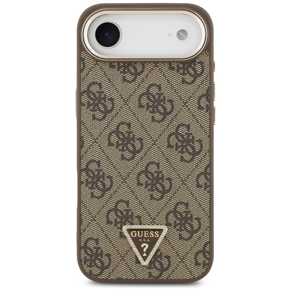 Husa de protectie Guess Hardcase 4G Triangle Logo (GUHMP17MP4GTDGMW) compatibil cu iPhone 17 Air, Maro