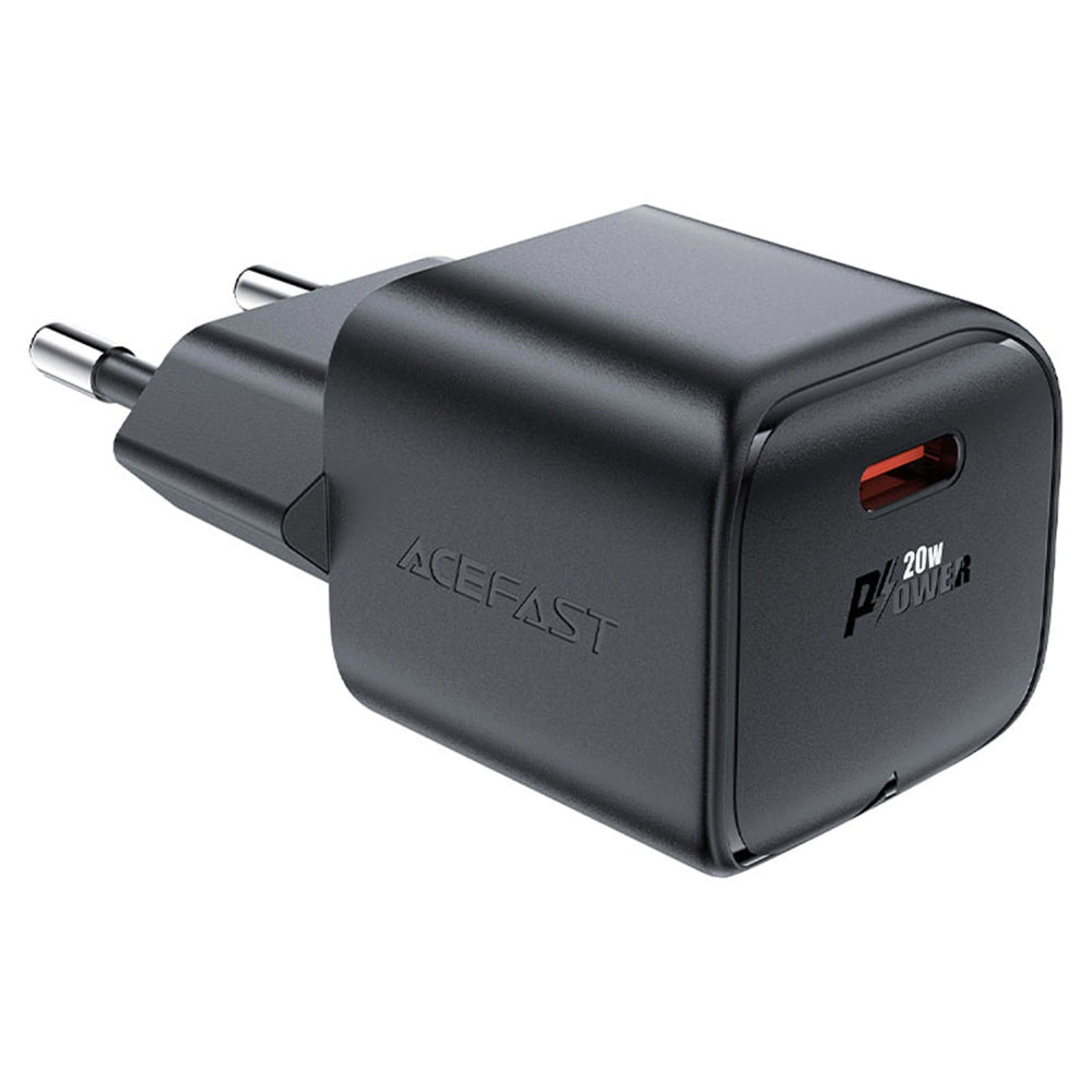 Incarcator Acefast Mini (A73), GaN Technology, PD20W, Small Size Design, Negru