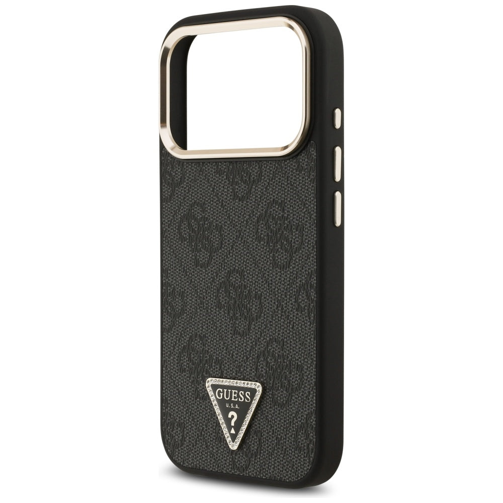 Husa de protectie Guess Hardcase 4G Triangle Logo MagSafe (GUHMP17XP4GTDGMK) compatibil cu iPhone 17 Pro Max, Negru