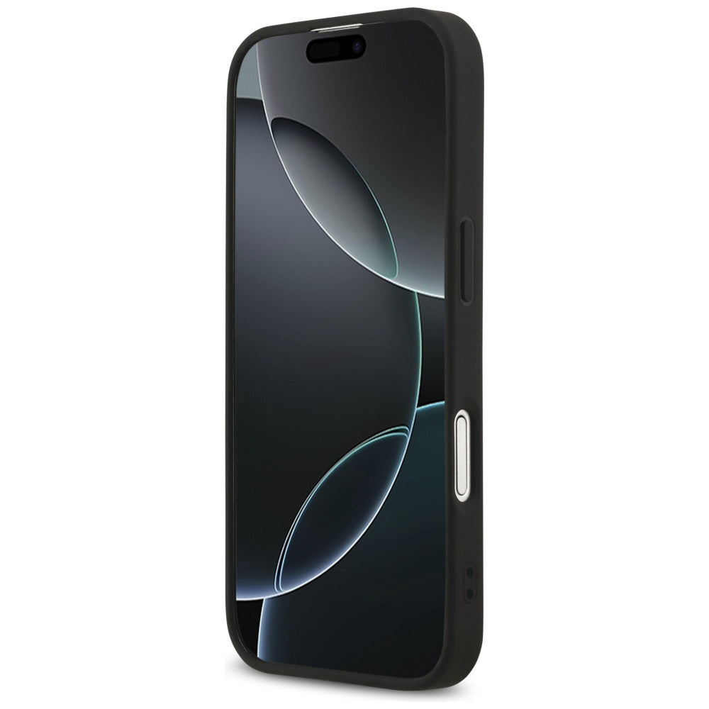 Husa de protectie Guess Saffiano Classic Logo MagSafe (GUHMP17SPSAHMCK) compatibil cu iPhone 17, Negru