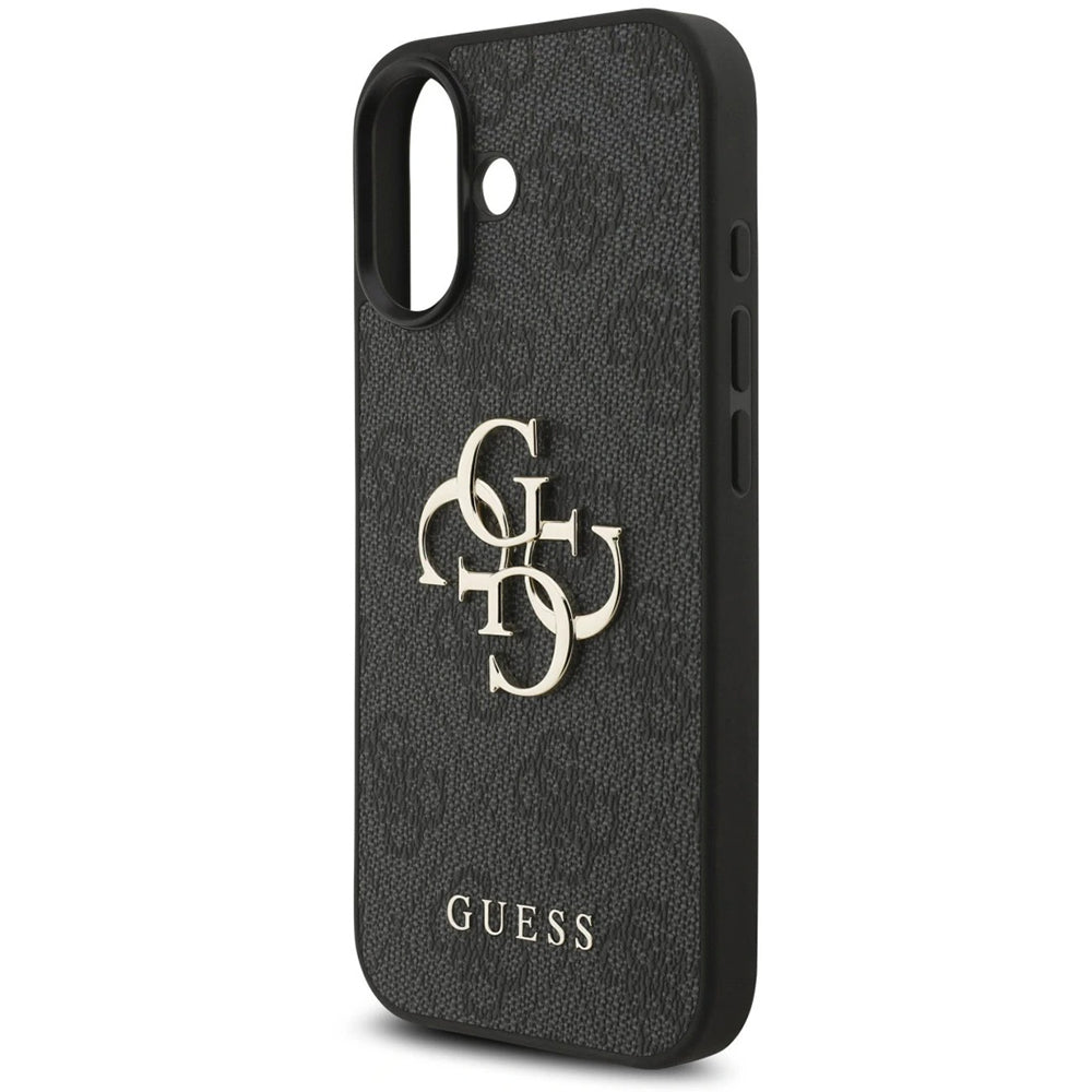 Husa de protectie Guess Hardcase 4G Classic Logo with Strap (GUHCP17SP4GMGSK) compatibil cu iPhone 17, Negru