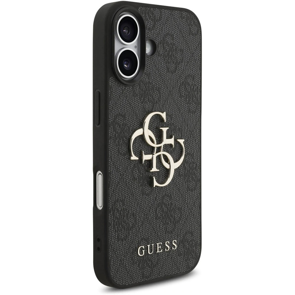 Husa de protectie Guess Hardcase 4G Classic Logo with Strap (GUHCP17SP4GMGSK) compatibil cu iPhone 17, Negru