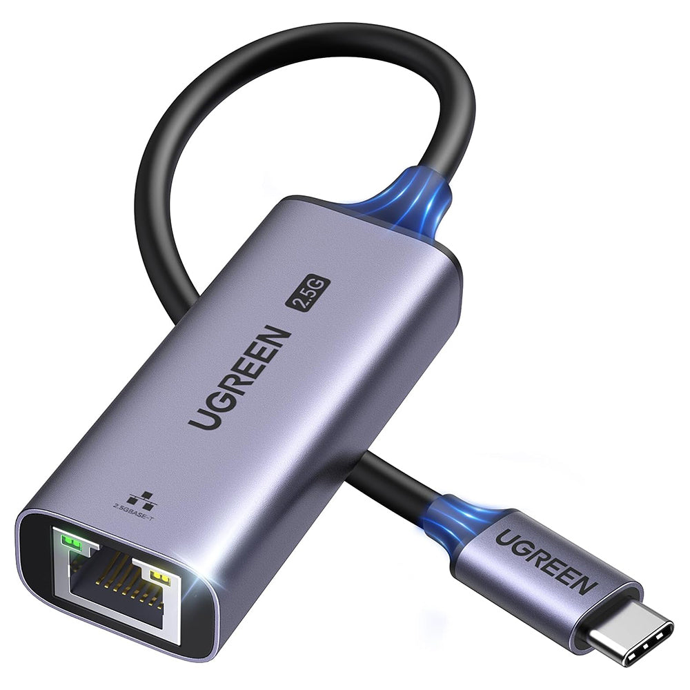 Adaptor Ugreen Ethernet Adapter CM648 (25052), USB-C to RJ45 LAN Port, Plug & Play, Windows, macOS, 1000Mbps, 5Gbps, 2.5G, Gri