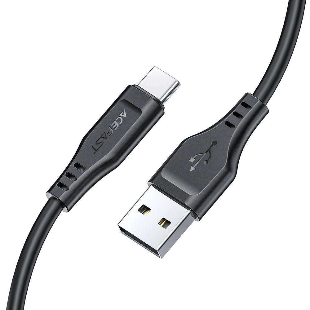 Cablu Acefast (C3-03), USB to Type-C, 60W, 3A, Fast Charging, 1.2m, Negru