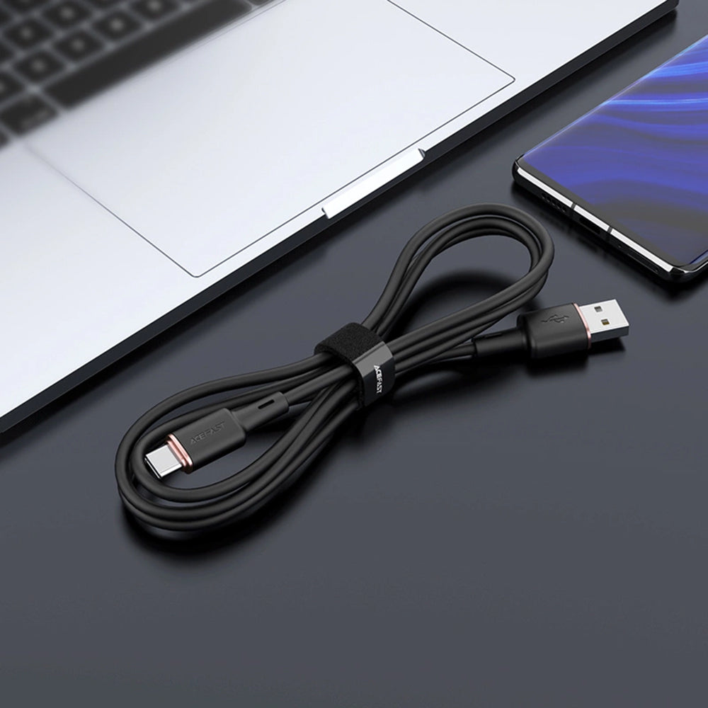 Cablu Acefast (C2-04), USB to Type-C, Fast Charging, 3A, 1.2m, Negru