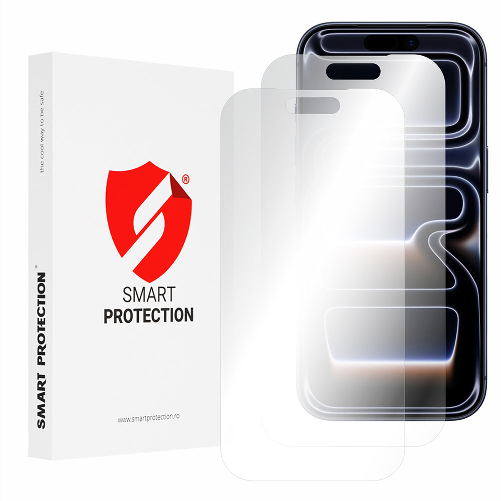 Folie de protectie Smart Protection Premium Classic (set de 2) compatibil cu iPhone 17 Pro, Transparent