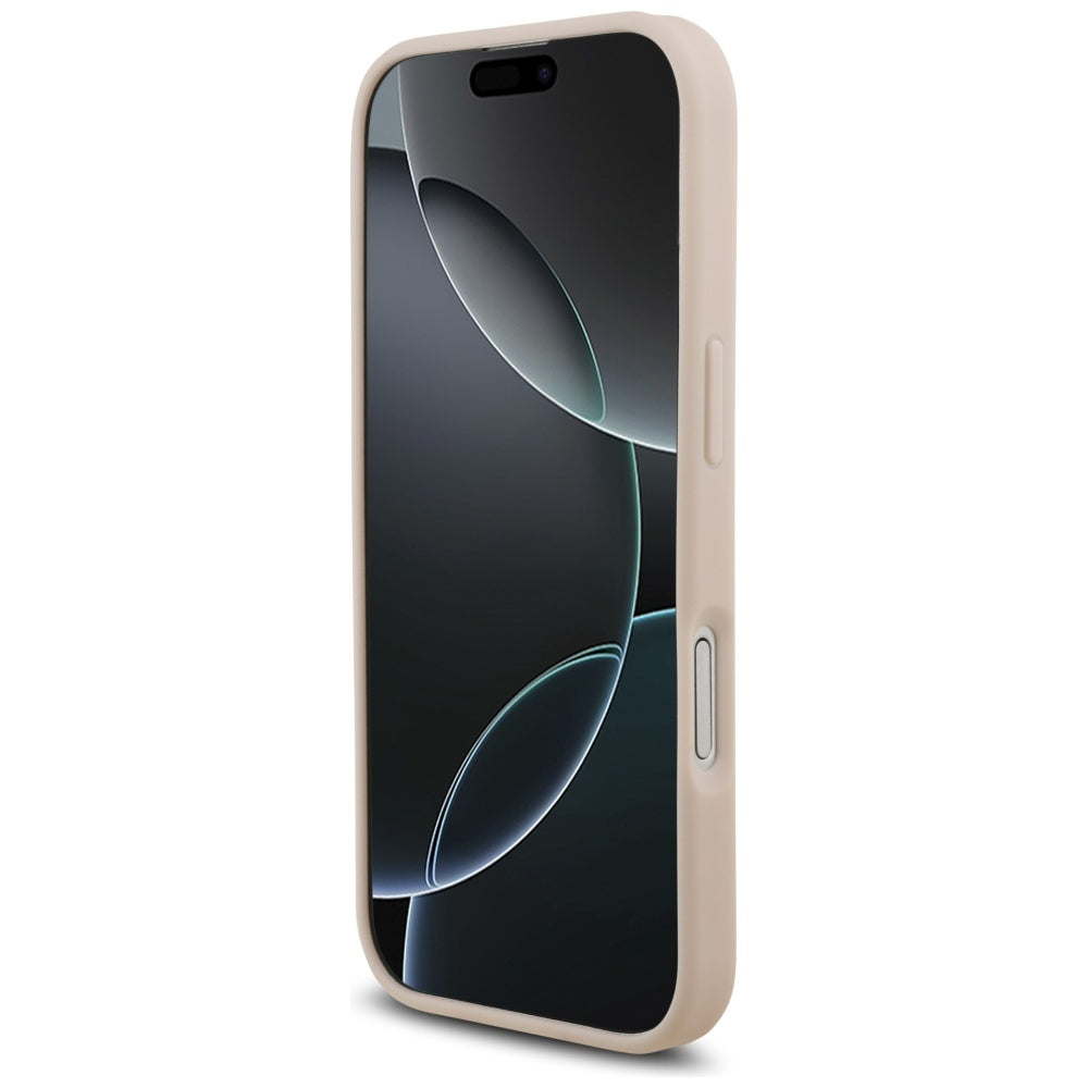 Husa de protectie Guess Hardcase 4G Grained Big and Classic Logo (GUHCP17SPGT4MBP) compatibil cu iPhone 17, Roz