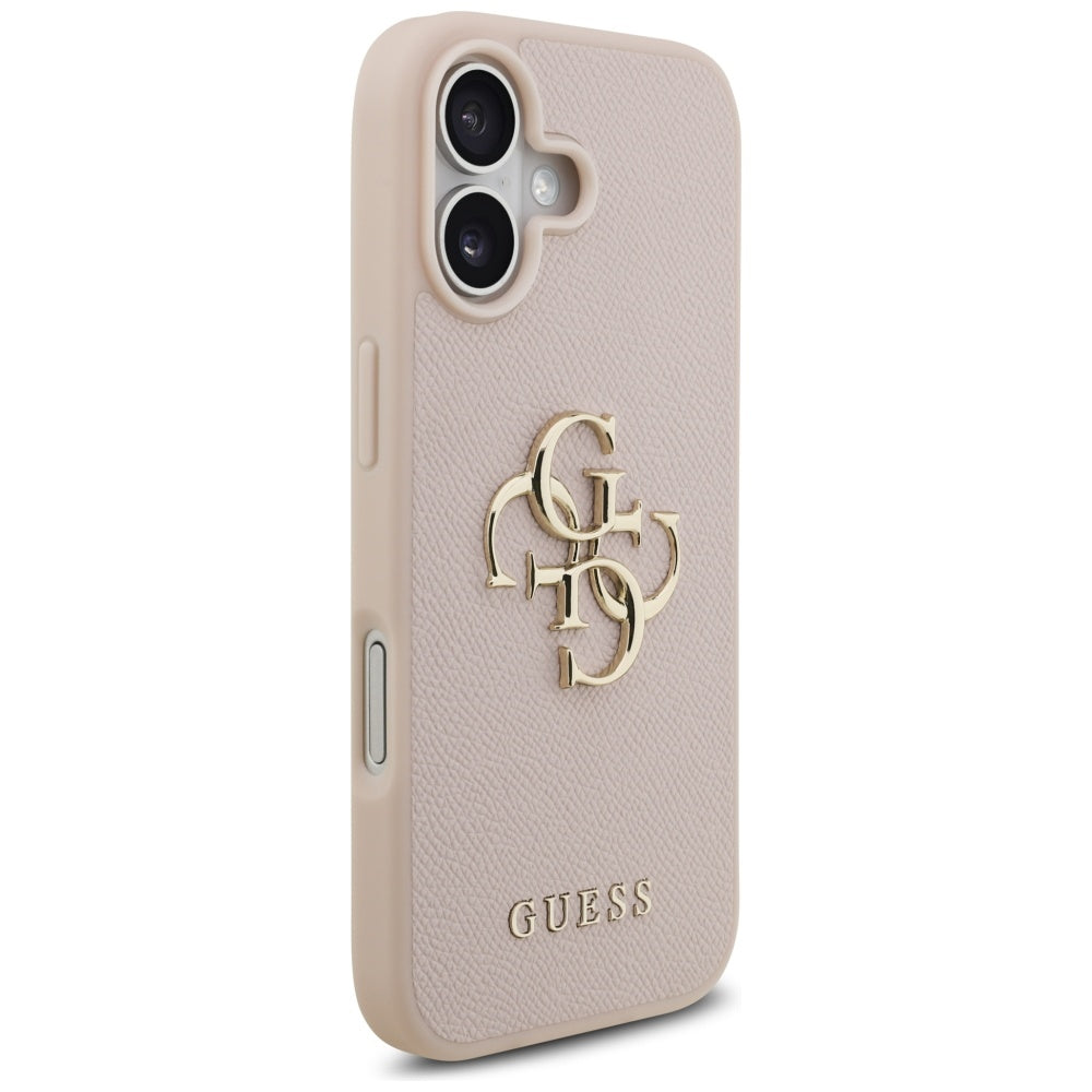 Husa de protectie Guess Hardcase 4G Grained Big and Classic Logo (GUHCP17SPGT4MBP) compatibil cu iPhone 17, Roz