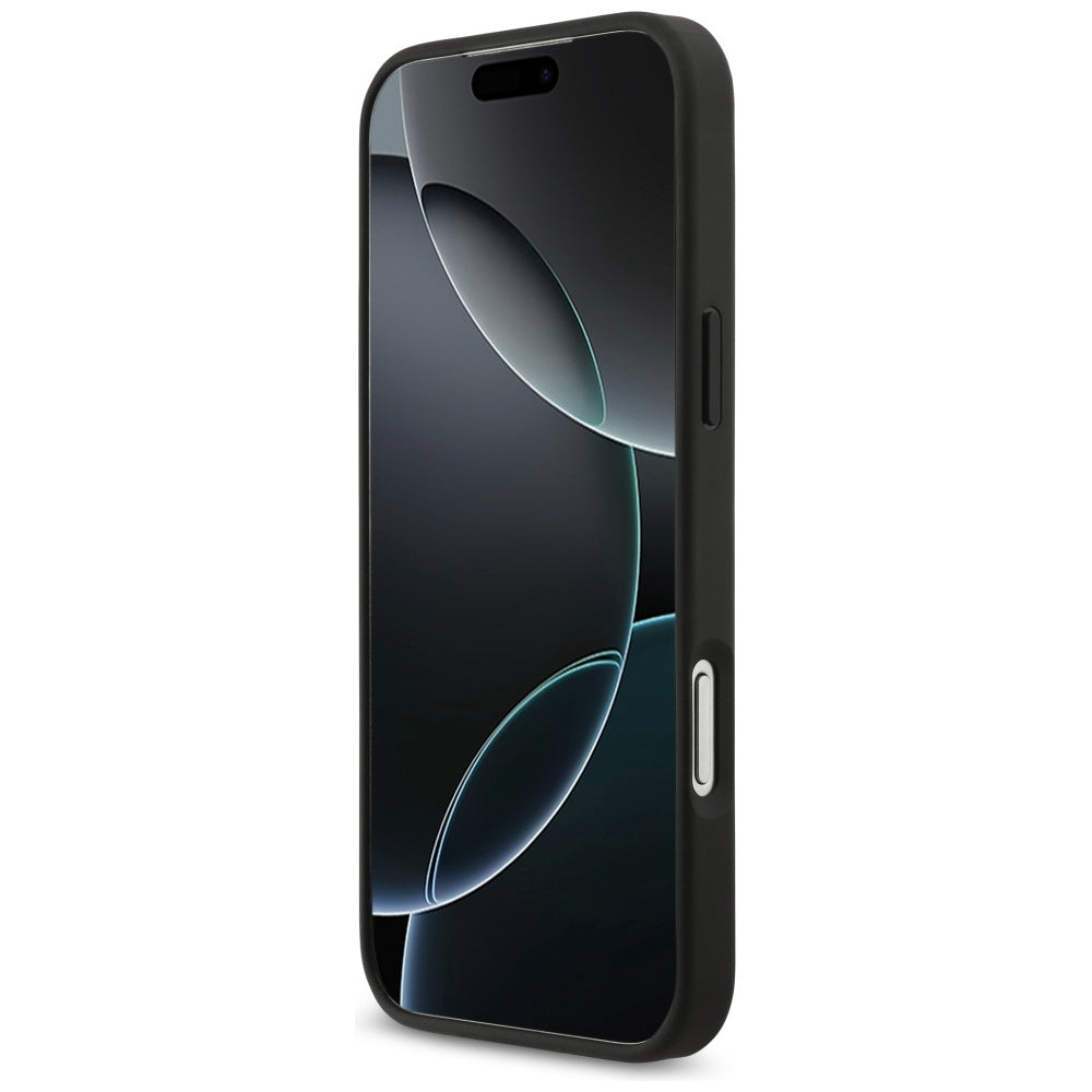 Husa de protectie Guess Hardcase 4G Grained Big and Classic Logo (GUHCP17XPGT4MBK) compatibil cu iPhone 17 Pro Max, Negru