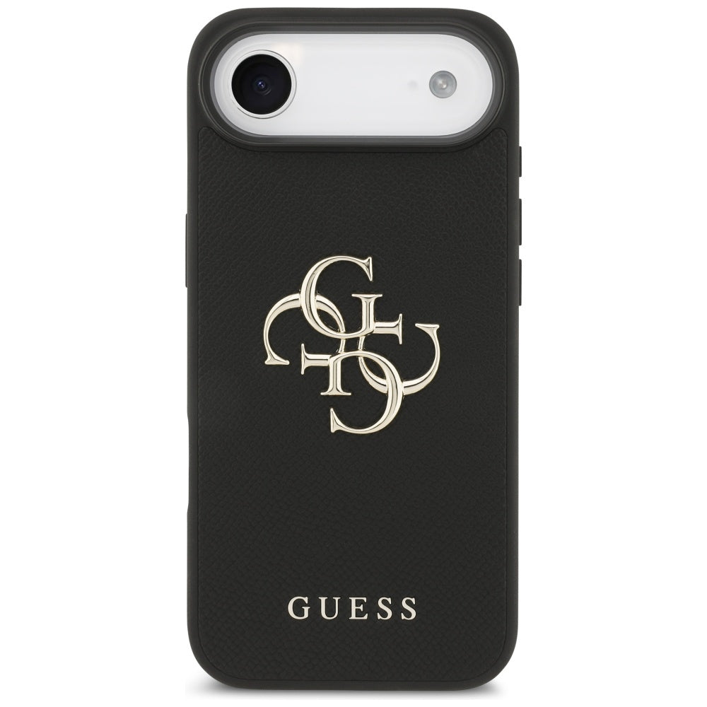 Husa de protectie Guess Hardcase 4G Grained Big and Classic Logo (GUHCP17MPGT4MBK) compatibil cu iPhone 17 Air, Negru
