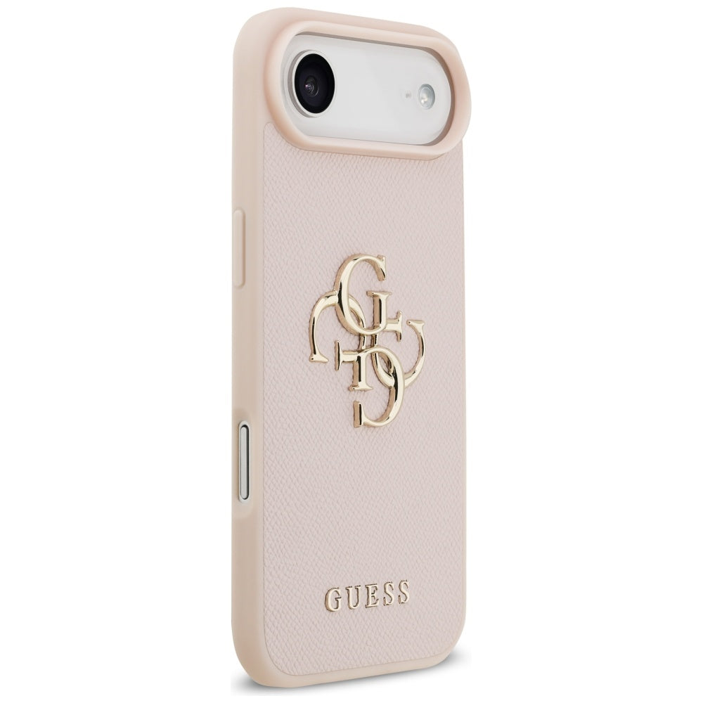 Husa de protectie Guess Hardcase 4G Grained Big and Classic Logo (GUHCP17MPGT4MBP) compatibil cu iPhone 17 Air, Roz
