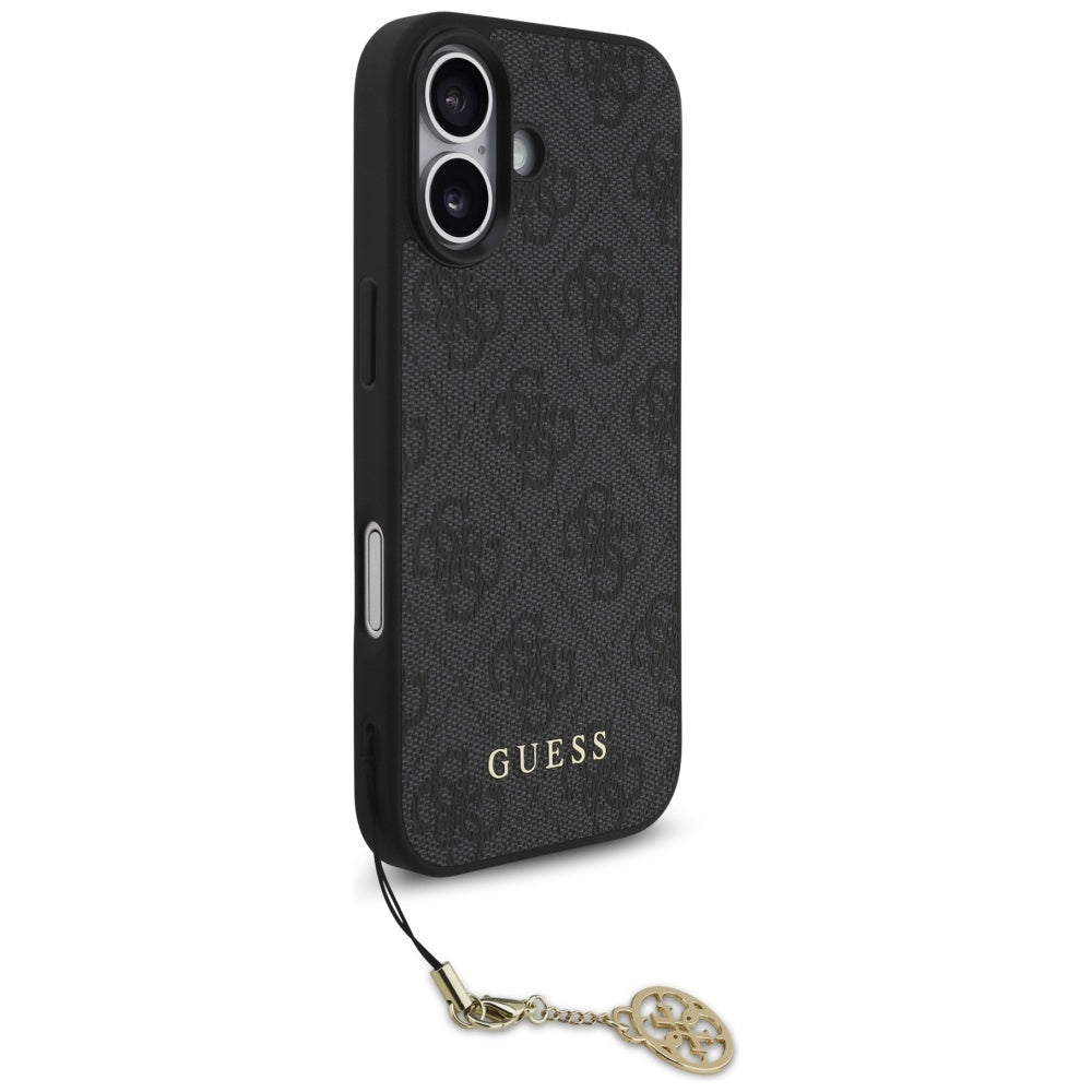 Husa de protectie Guess Hardcase 4G Charm Cradle MagSafe (GUHMP17SGF4GCK) compatibil cu iPhone 17, Negru