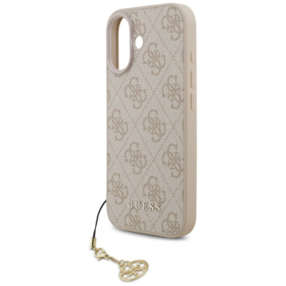 Husa de protectie Guess Hardcase 4G Charm Cradle MagSafe (GUHMP17SGF4GCP) compatibil cu iPhone 17, Roz