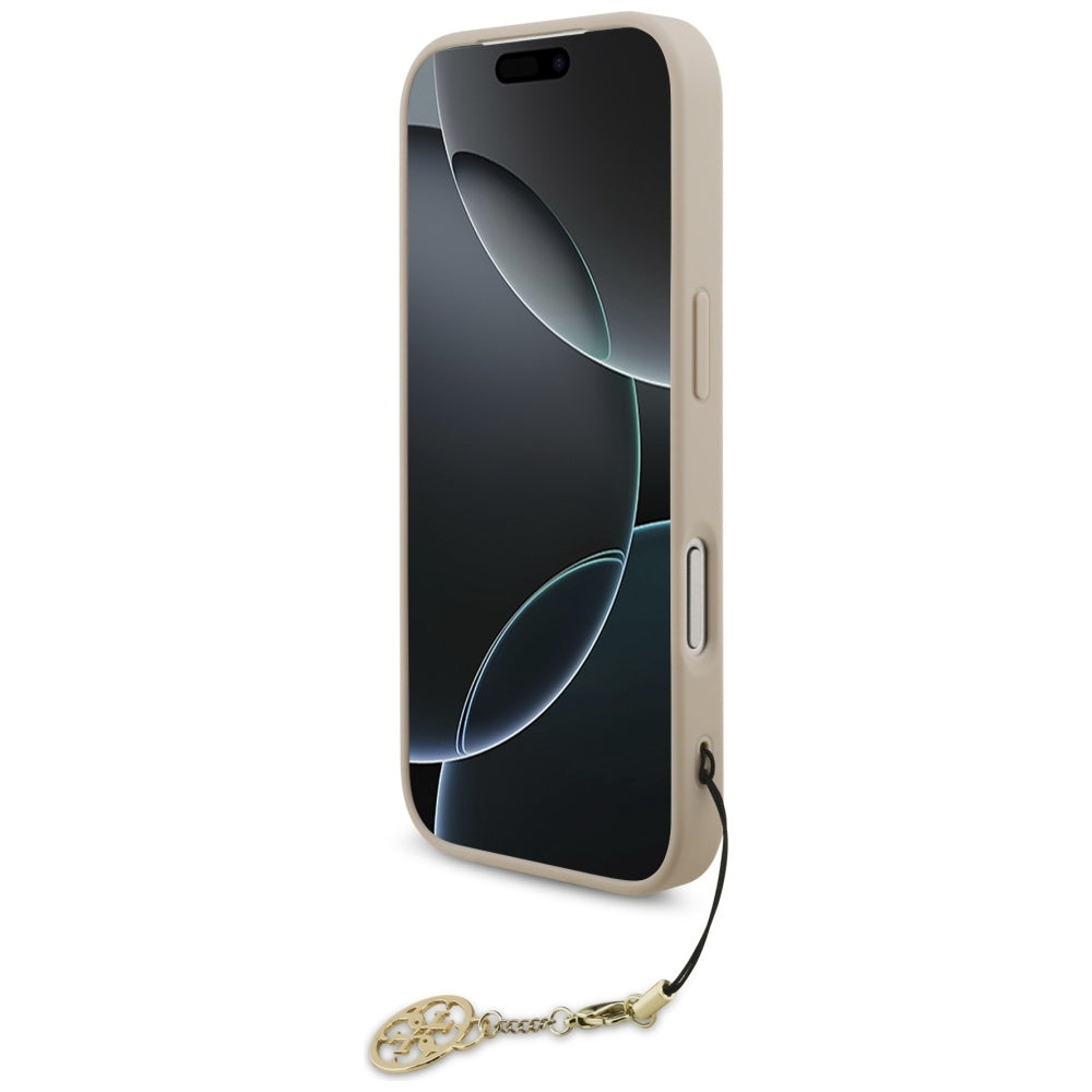 Husa de protectie Guess Hardcase 4G Charm Cradle MagSafe (GUHMP17LGF4GCP) compatibil cu iPhone 17 Pro, Roz