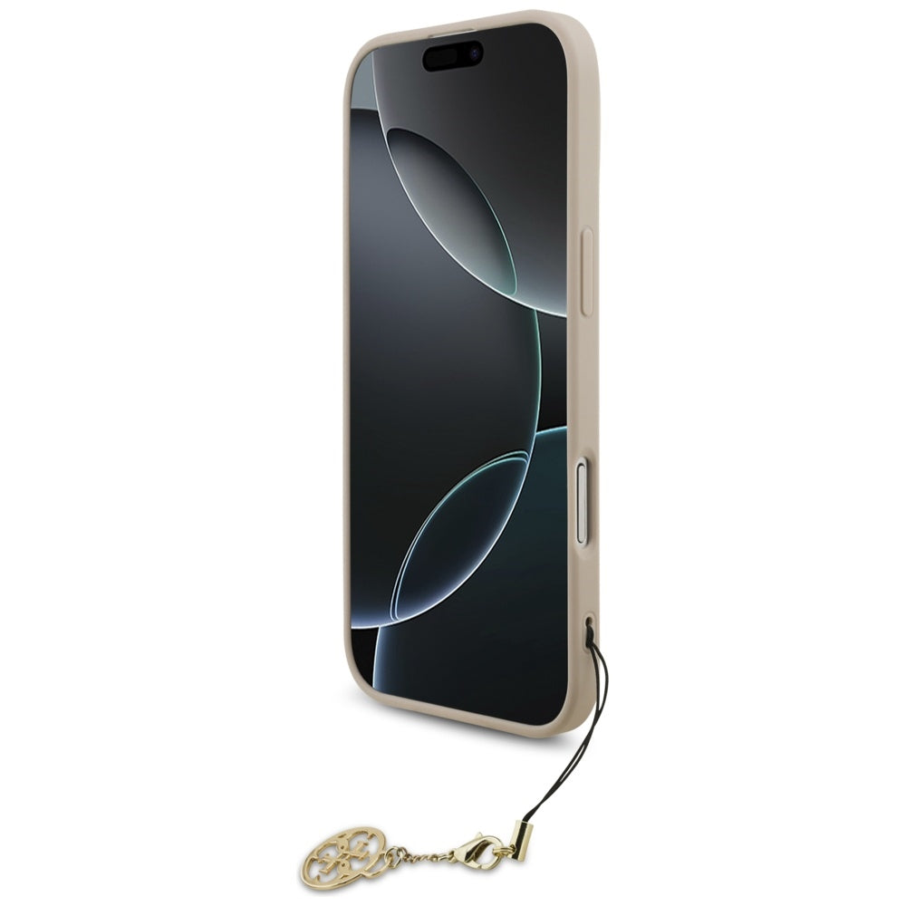 Husa de protectie Guess Hardcase 4G Charm Cradle MagSafe (GUHMP17MGF4GCP) compatibil cu iPhone 17 Air, Roz