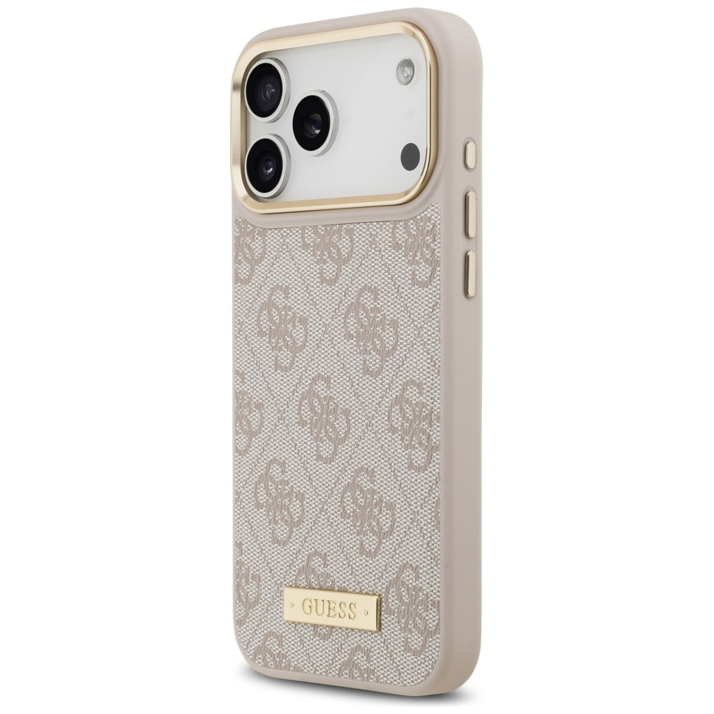 Husa de protectie Guess Hardcase 4G compatibil cu iPhone 17 Pro Max, Roz