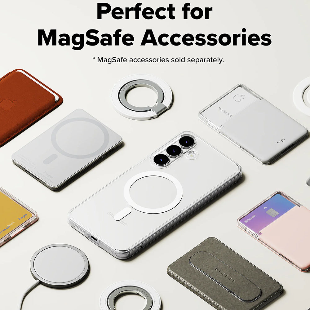 Husa de protectie Ringke Fusion MagSafe compatibil cu Samsung Galaxy S25 FE, Transparent