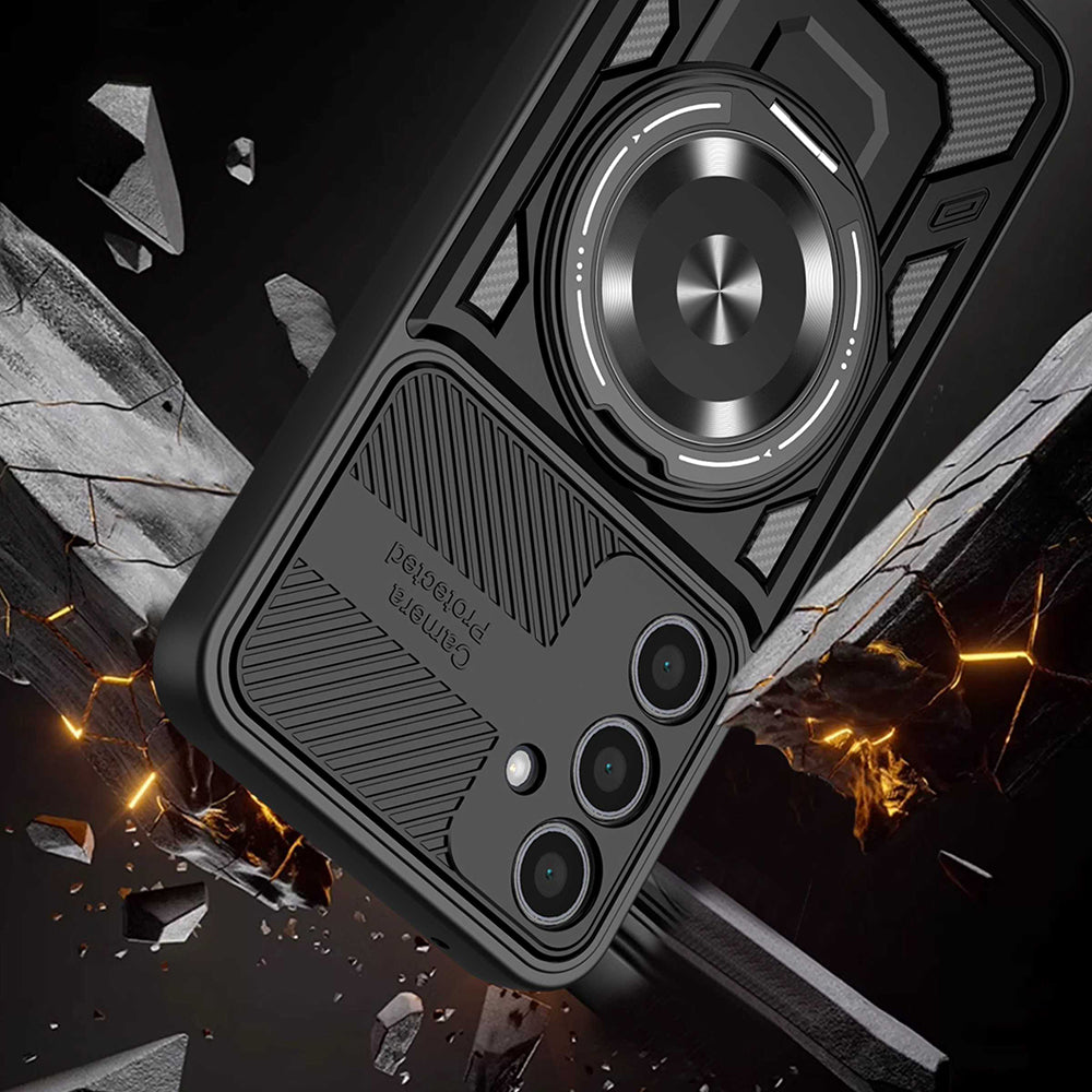 Husa de protectie Techsuit RuggedCam compatibil cu Samsung Galaxy A17 5G / A17 4G / M17 / F17, Negru