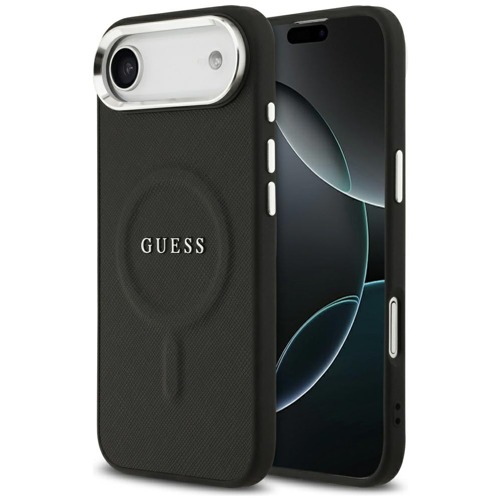 Husa de protectie Guess Hardcase Classic Logo MagSafe (GUHMP17MPSAREGSK) compatibil cu iPhone 17 Air, Negru