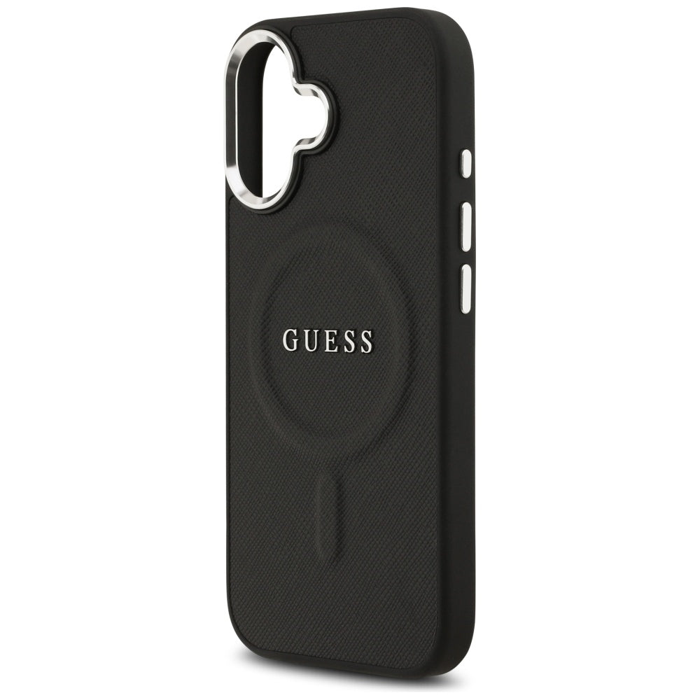 Husa de protectie Guess Hardcase Classic Logo MagSafe (GUHMP17SPSAREGSK) compatibil cu iPhone 17, Negru