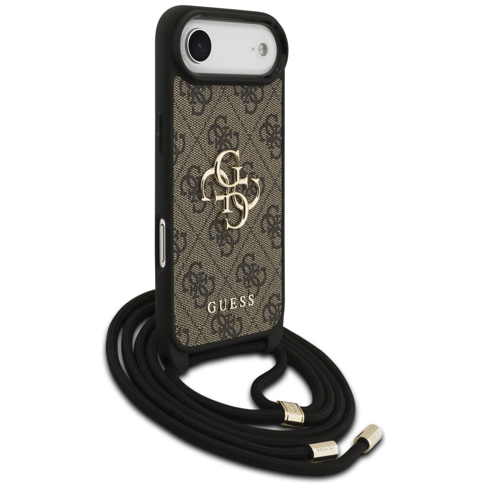 Husa de protectie Guess Crossbody Cord 4G Big Logo (GUHCP17MP4GMGCRW) compatibil cu iPhone 17 Air, Maro