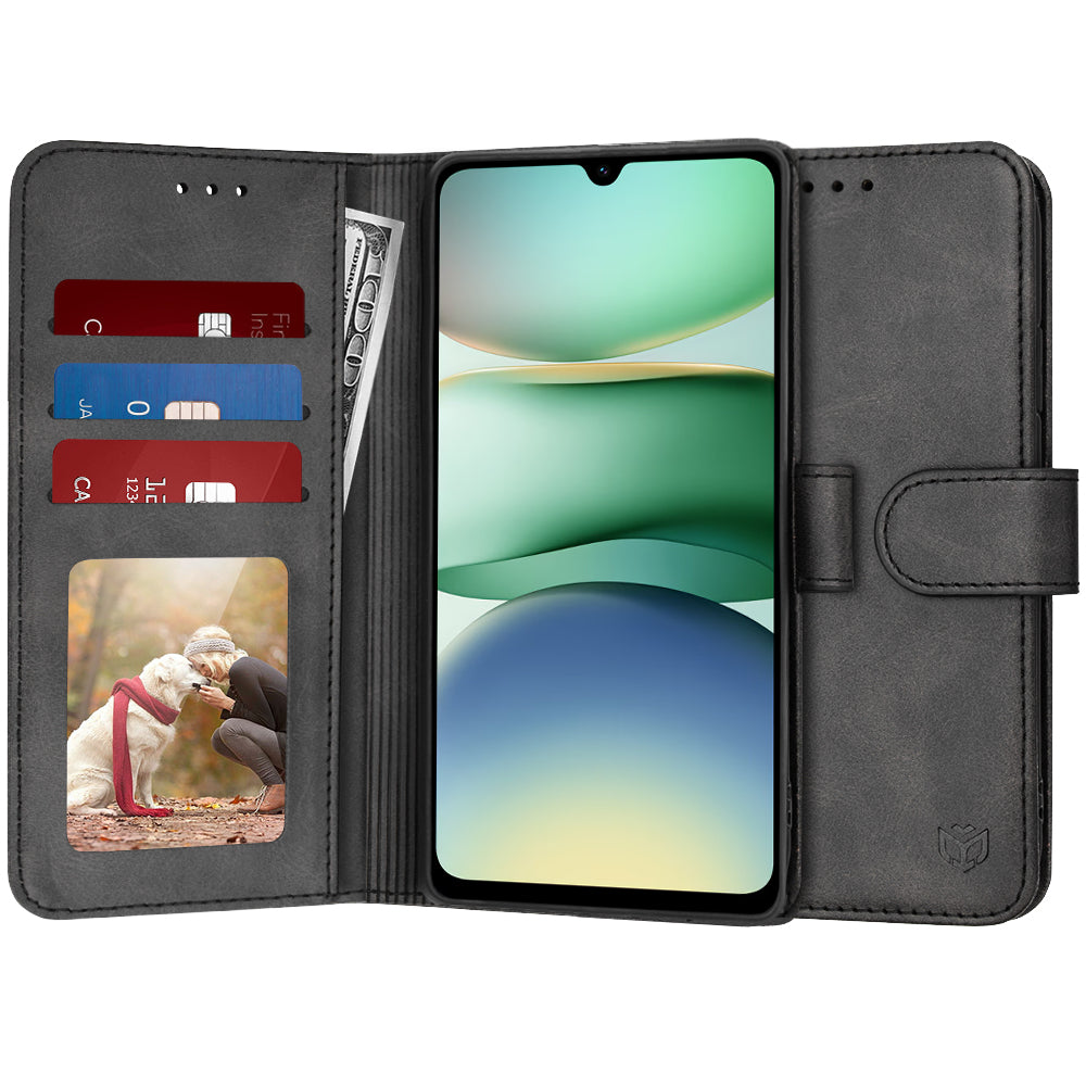 Husa de protectie Techsuit Diary Book compatibil cu Xiaomi Redmi A5 4G (Standard), Negru