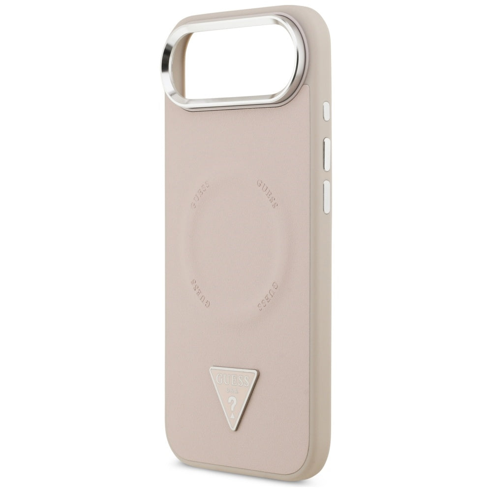 Husa de protectie Guess Hardcase Triangle Logo MagSafe (GUHMP17MPSDTSCMP) compatibil cu iPhone 17 Air, Roz