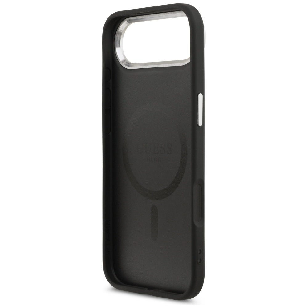 Husa de protectie Guess Hardcase Triangle Logo MagSafe (GUHMP17MPSDTSCMK) compatibil cu iPhone 17 Air, Negru